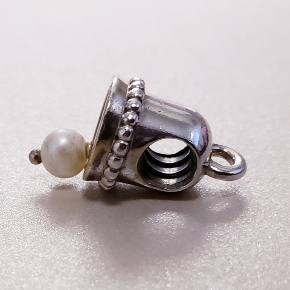 Authentic Pandora Retired Wedding Bell Charm - Picture 3 of 7
